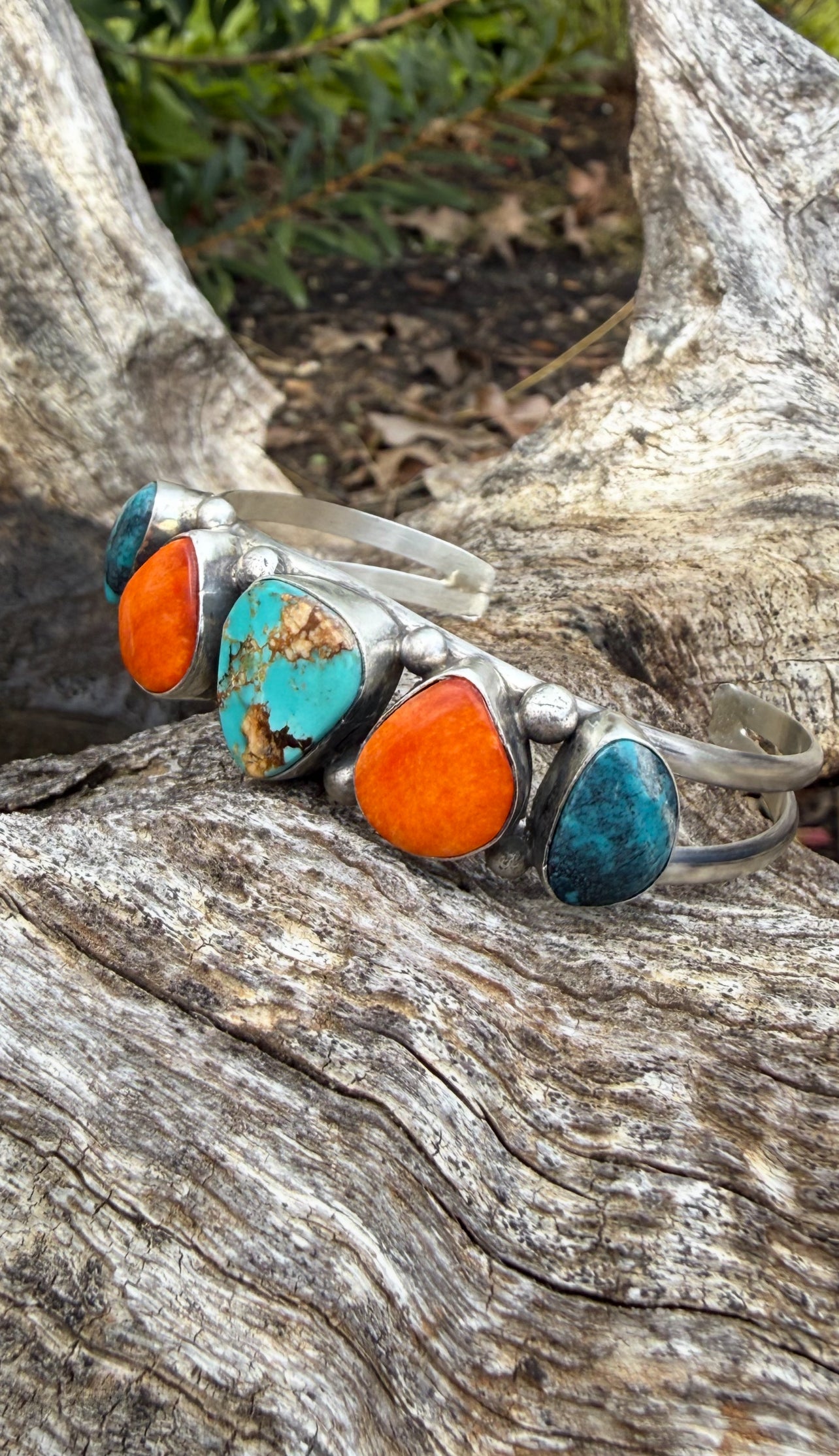 Turquoise and Spiny Oyster Cuff