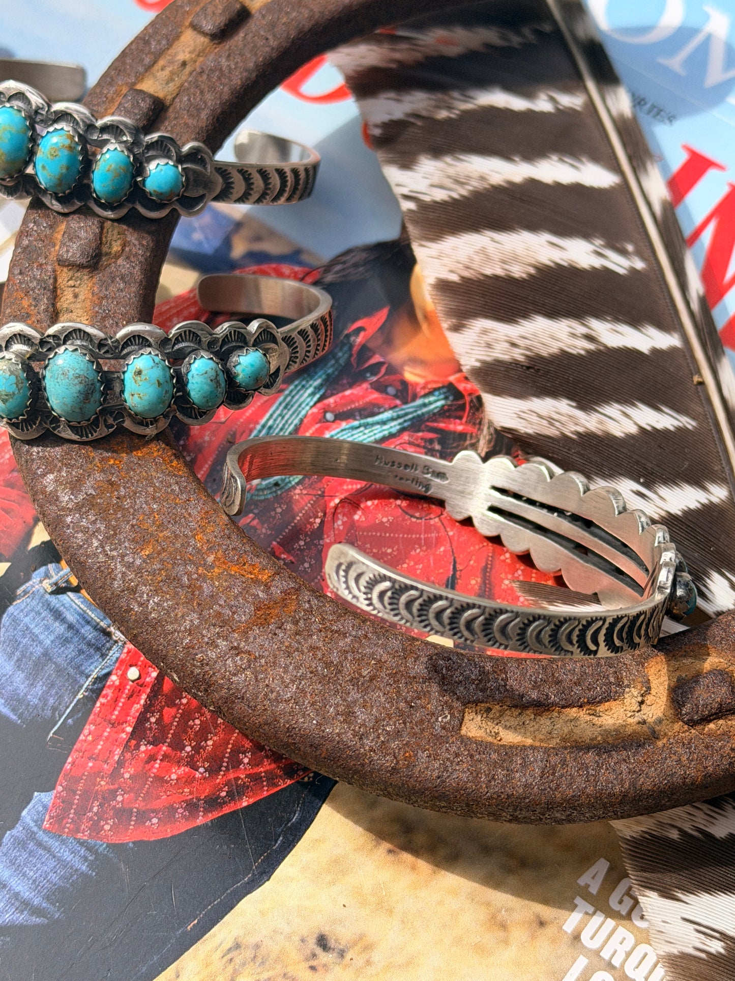 Native Made Nevada Turquoise Cuff