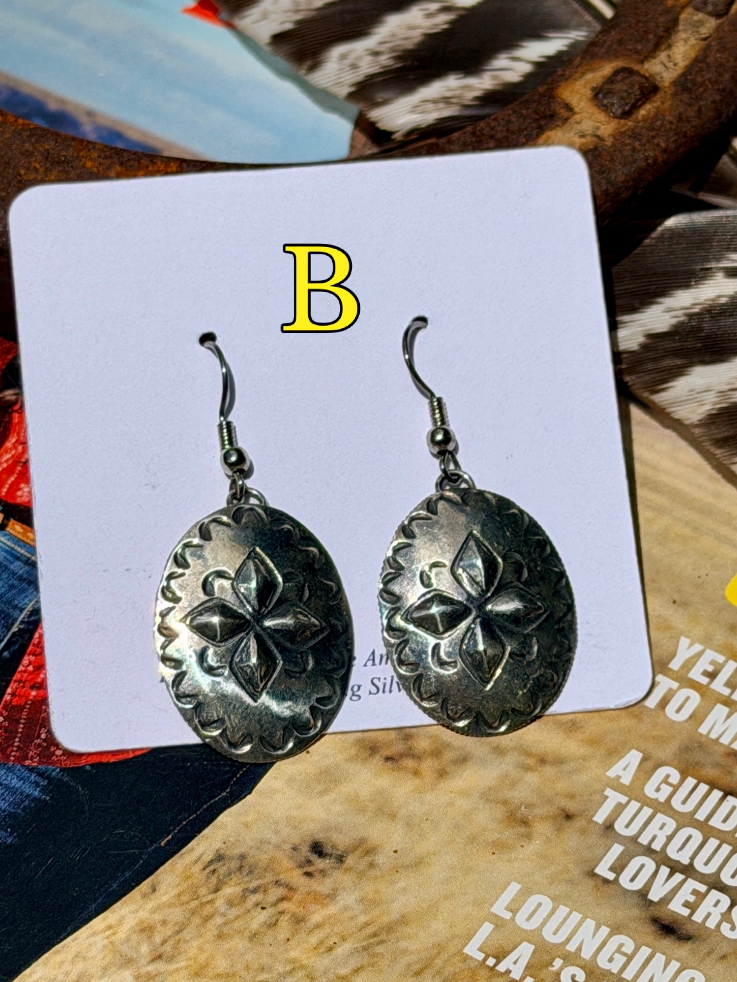 Native Made Concho Earrings
