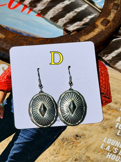Native Made Concho Earrings