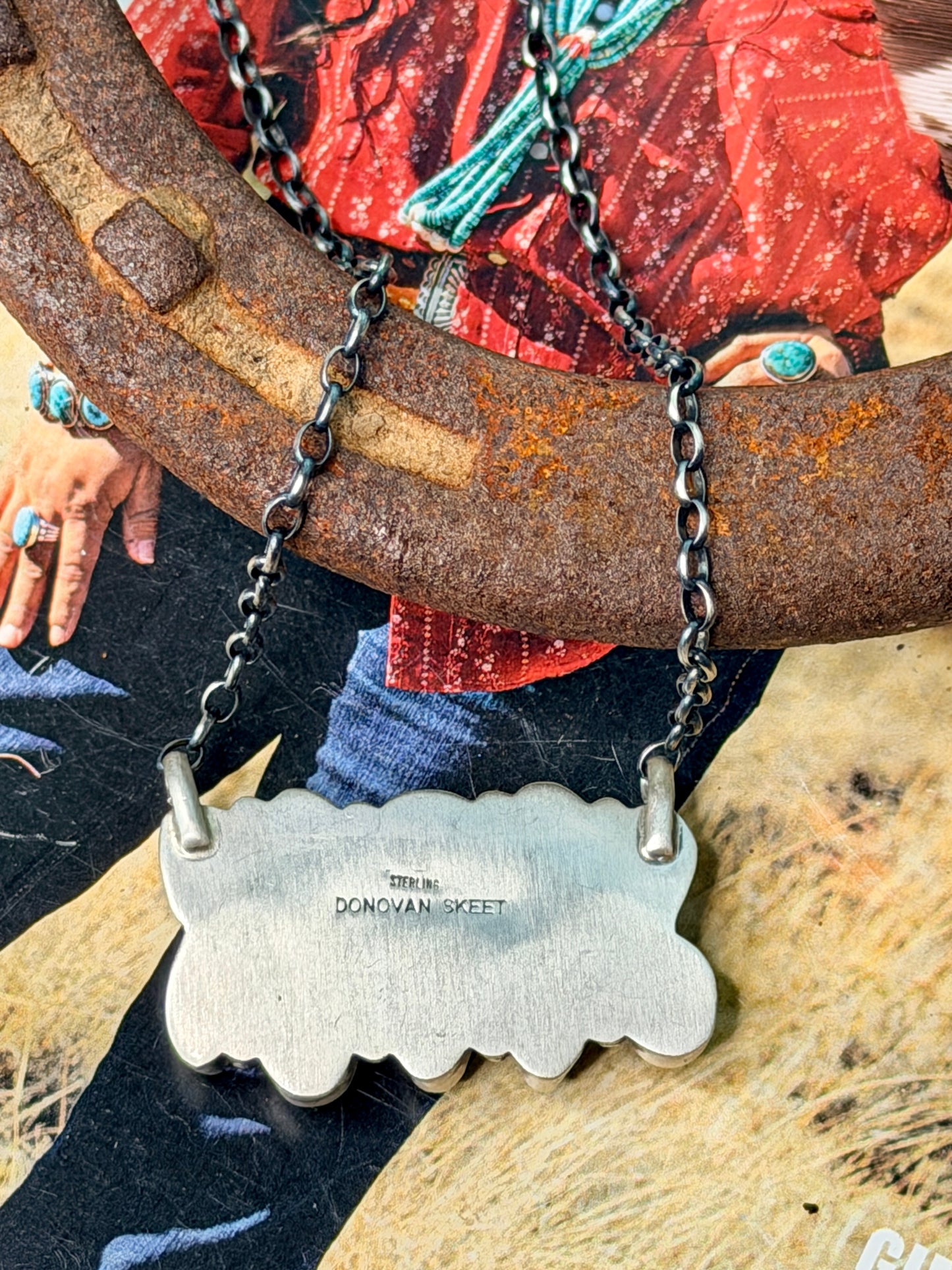Native Made Kingman 10 Stone Necklace by Donovan Skeet