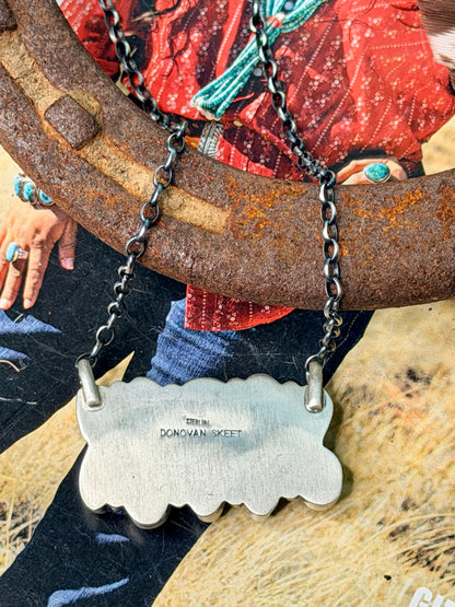 Native Made Kingman 10 Stone Necklace by Donovan Skeet