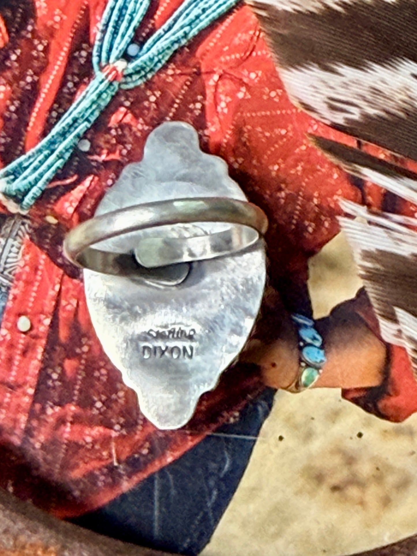Native Made Adjustable Turquoise Ring