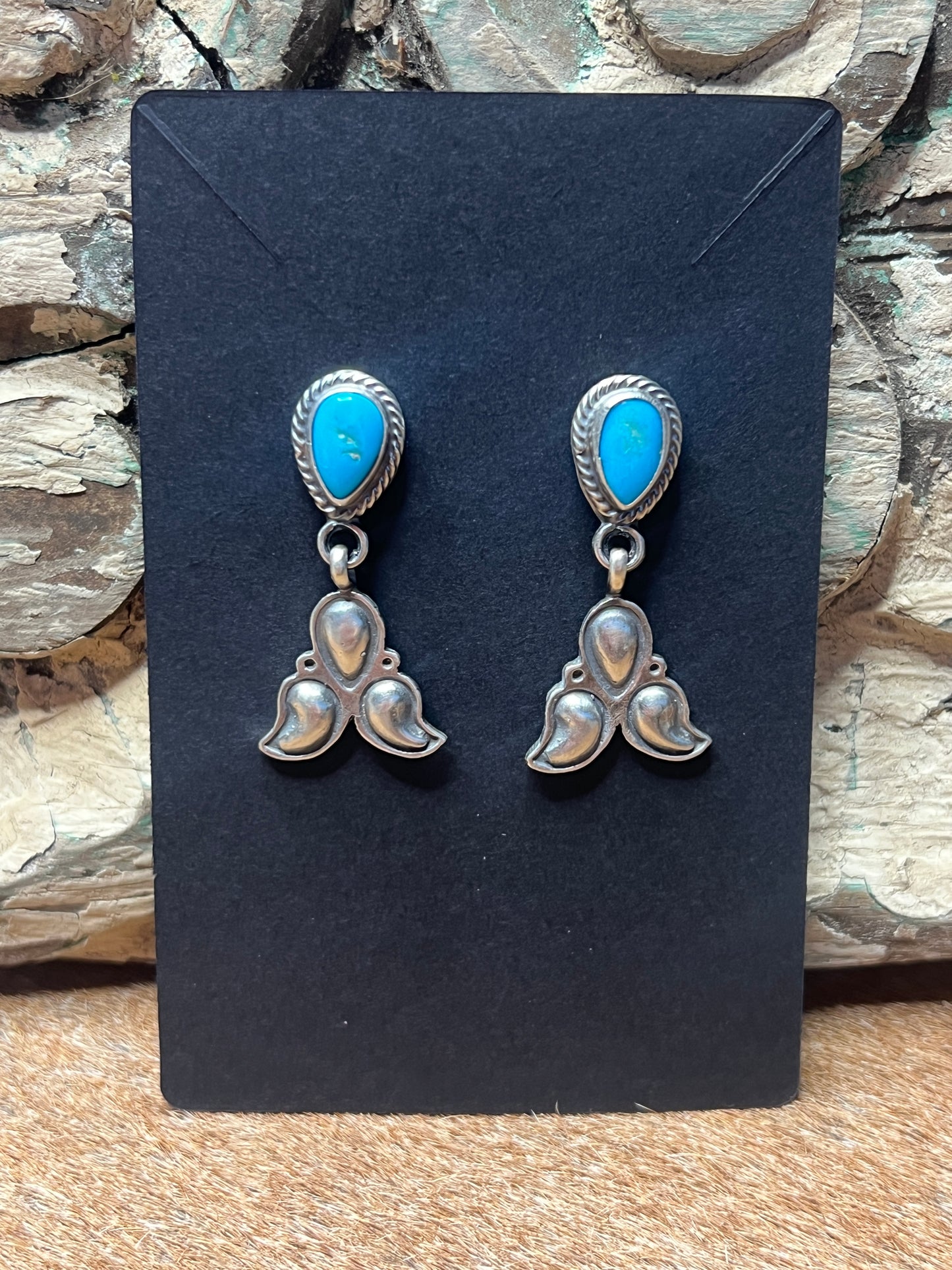 Turquoise & Sterling Silver Earrings - Sharon McCarthy
