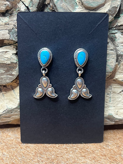 Turquoise & Sterling Silver Earrings - Sharon McCarthy
