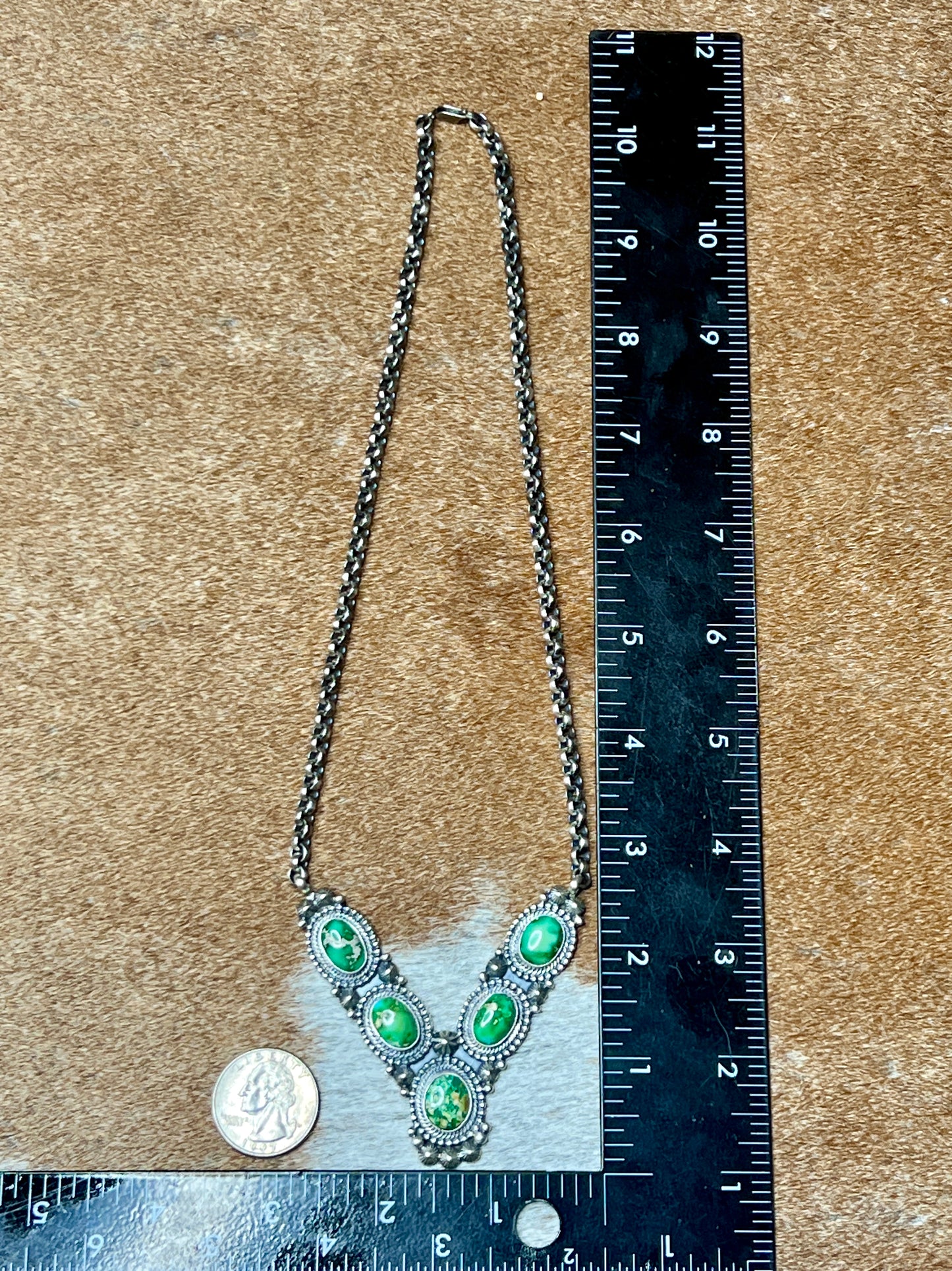 Sonoran Gold Necklace by Navajo Tom Lewis
