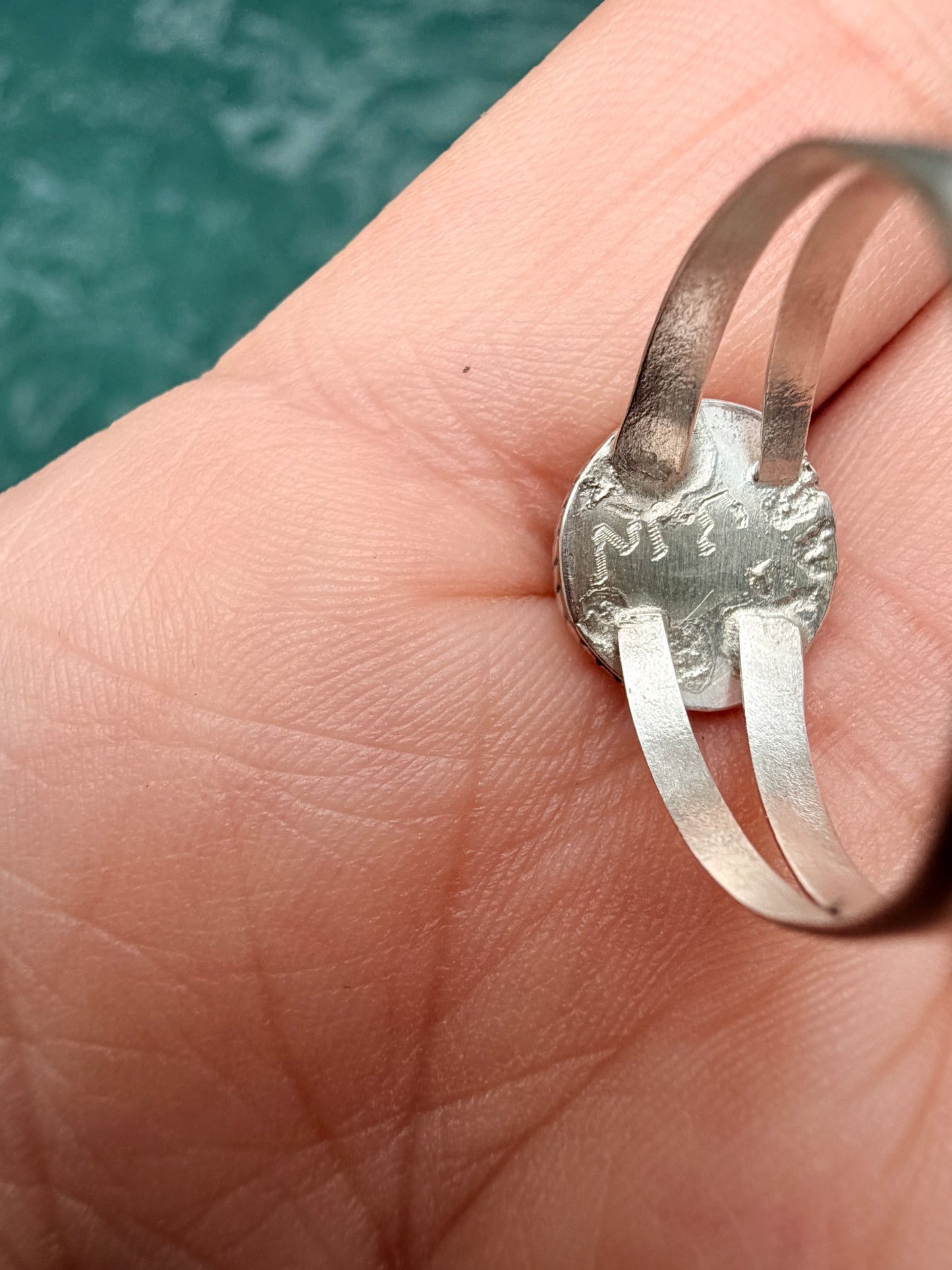 Zuni and Onyx Inlay Ring size 7.5