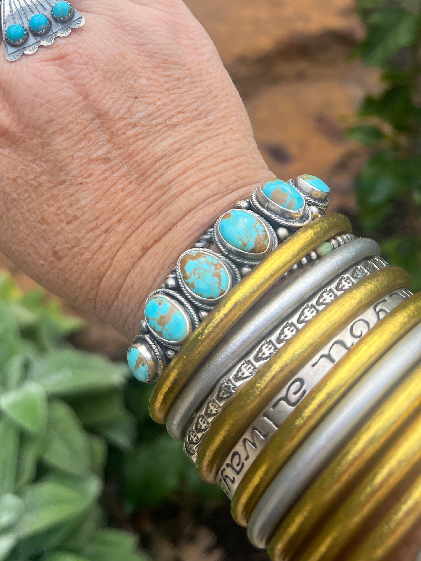 Authentic Native 6 Royston Stone Cuff by Bob Becenti