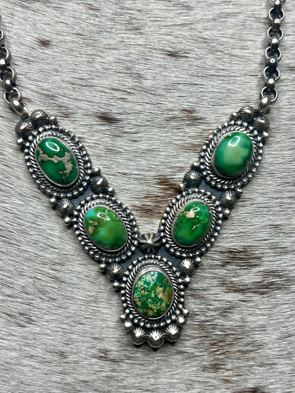 Sonoran Gold Necklace by Navajo Tom Lewis