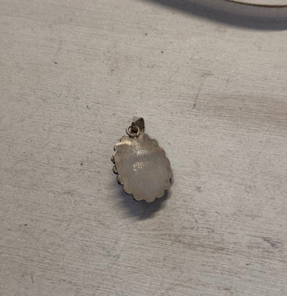 Native Made Scott Skeet Spiny Oyster & Sterling Silver Pendant