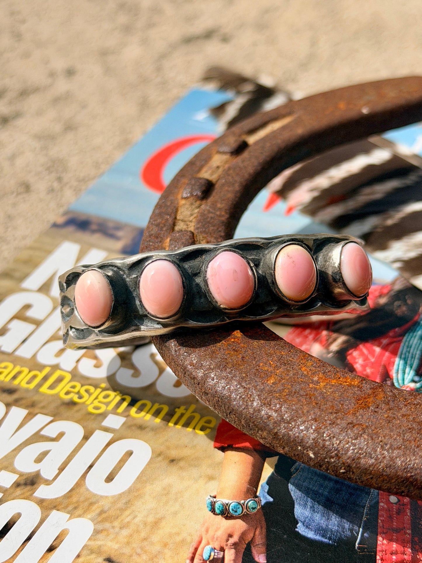 Chimney Butte Pink Conch Cuff