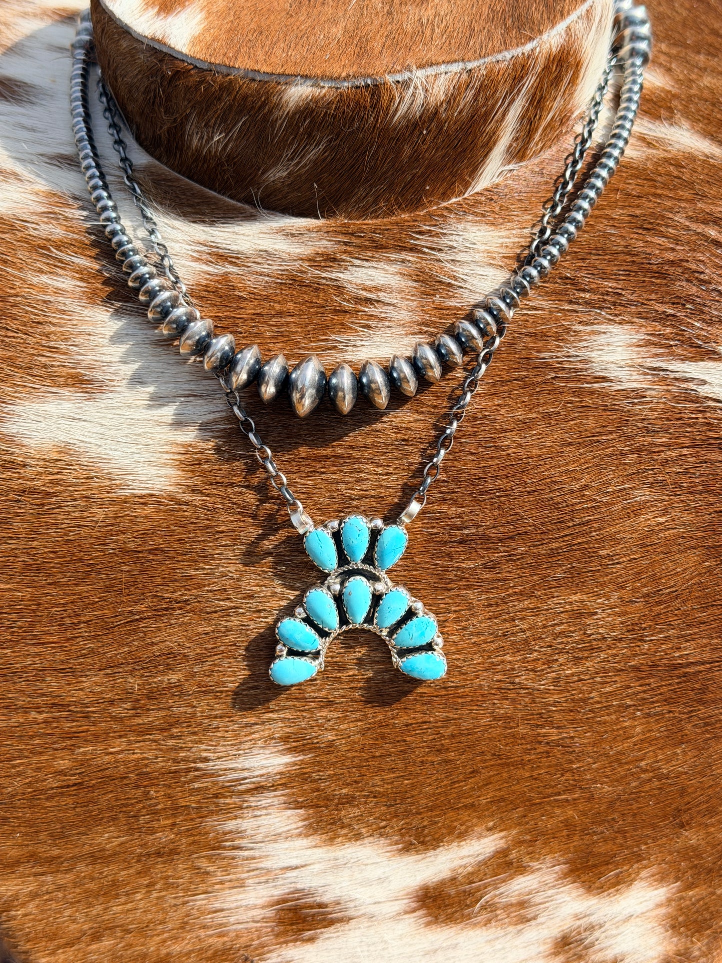Navajo Squash Blossom Necklace