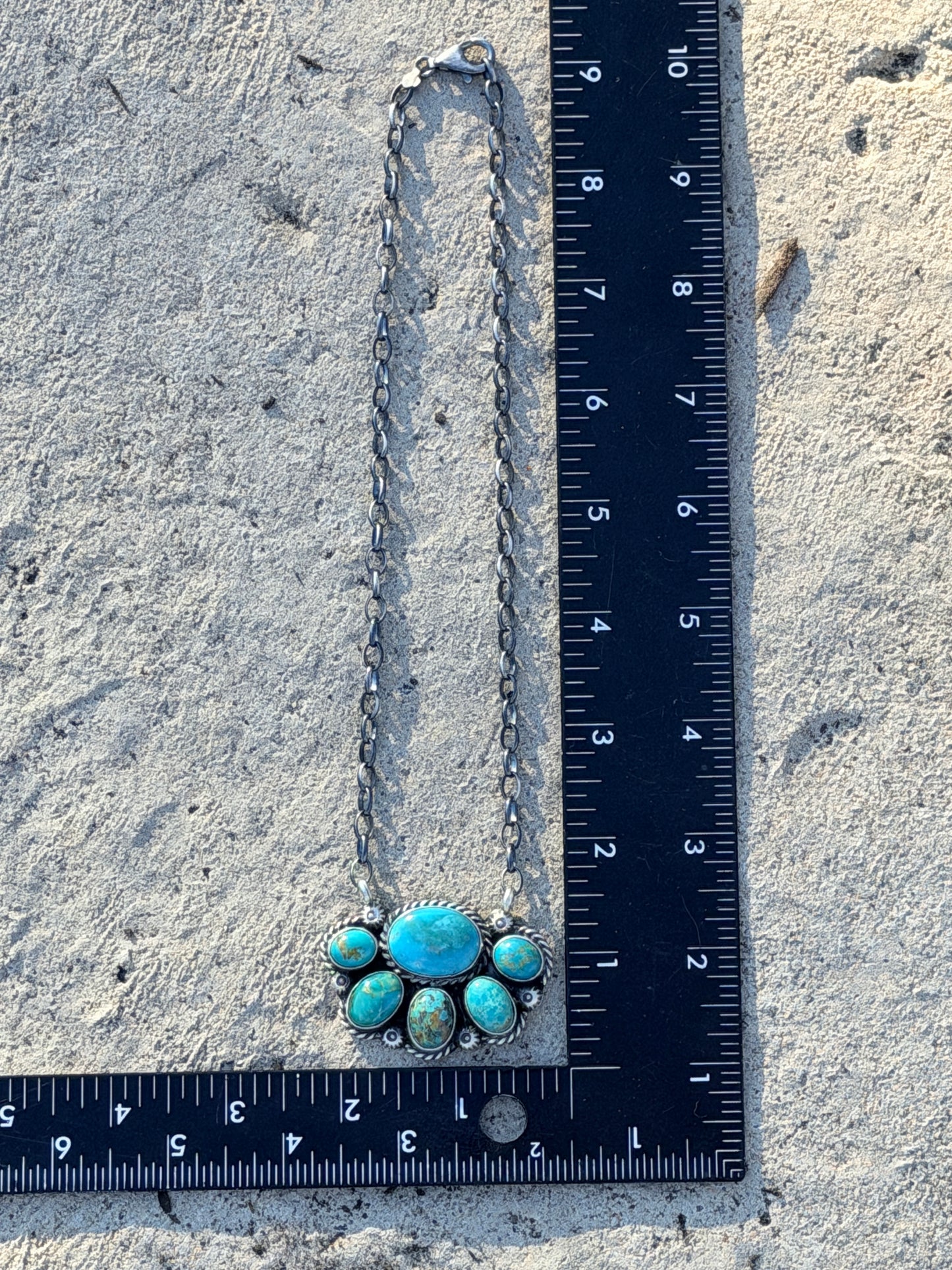 Turquoise Necklace by Geraldine James 18in