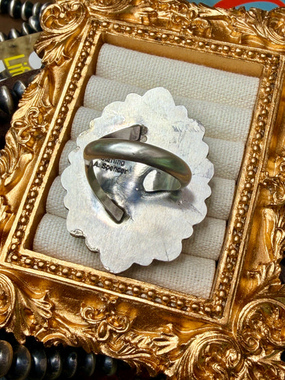 Native Made Golden Hills Cluster Adjustable Ring by Annie Spencer