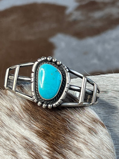 Native Made Large Turquoise Cuff