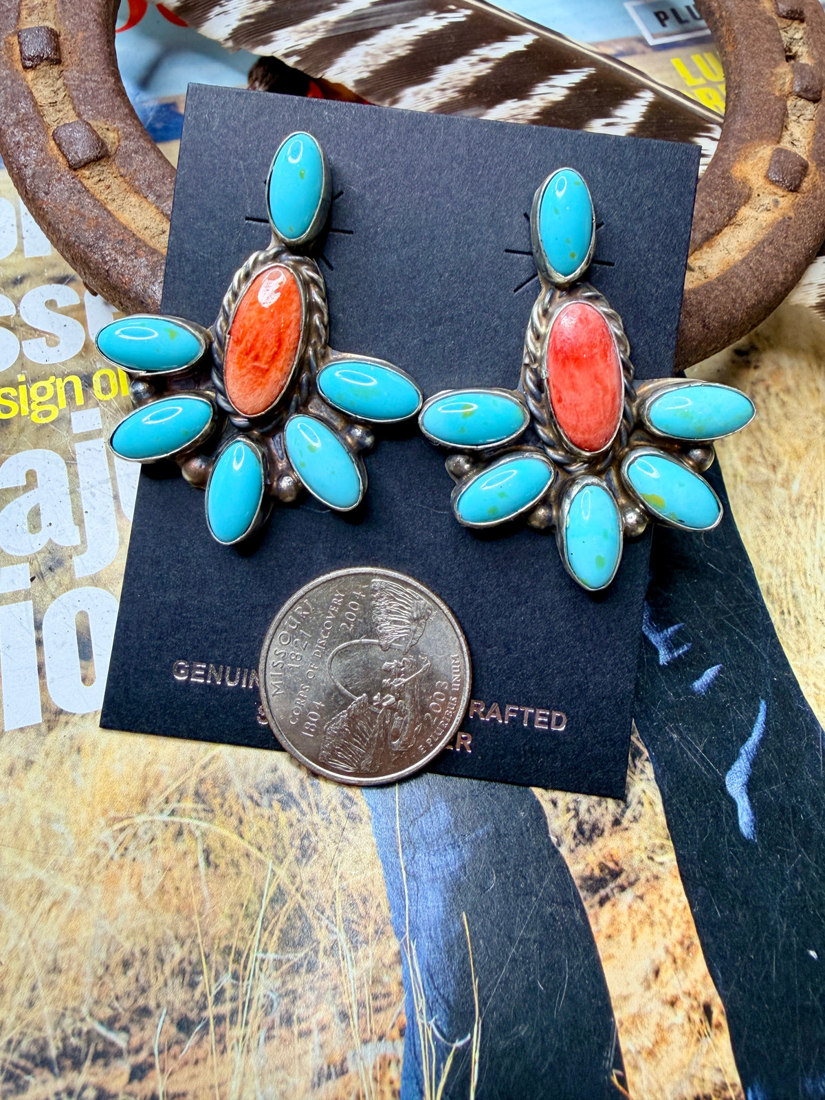 Aldora Henry Spiny and Turquoise Studs