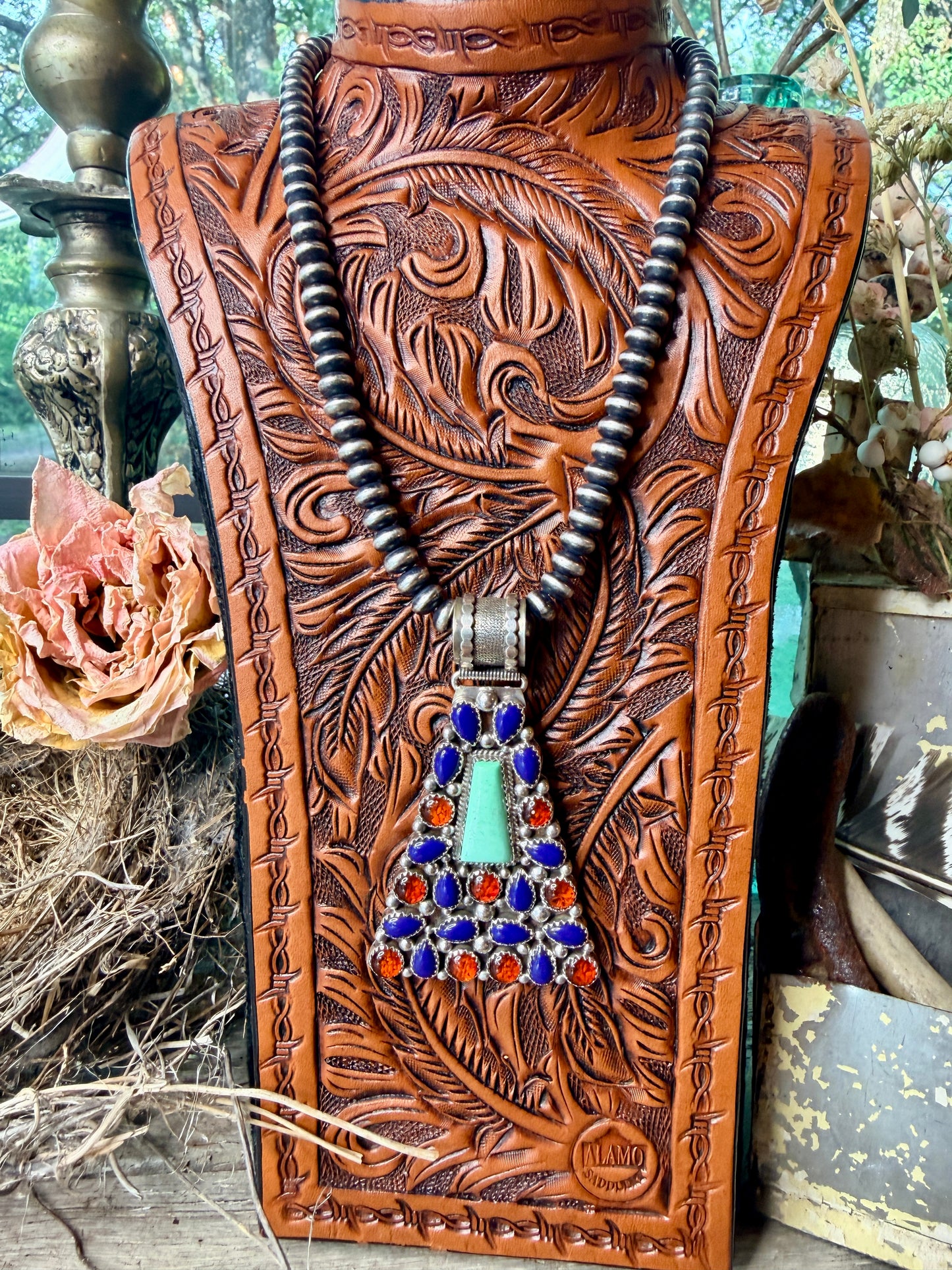 Native Made Multi-Stone Pendant