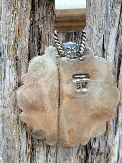 Native Made Spiny Oyster Flower Cluster Pendant by Selena Warner