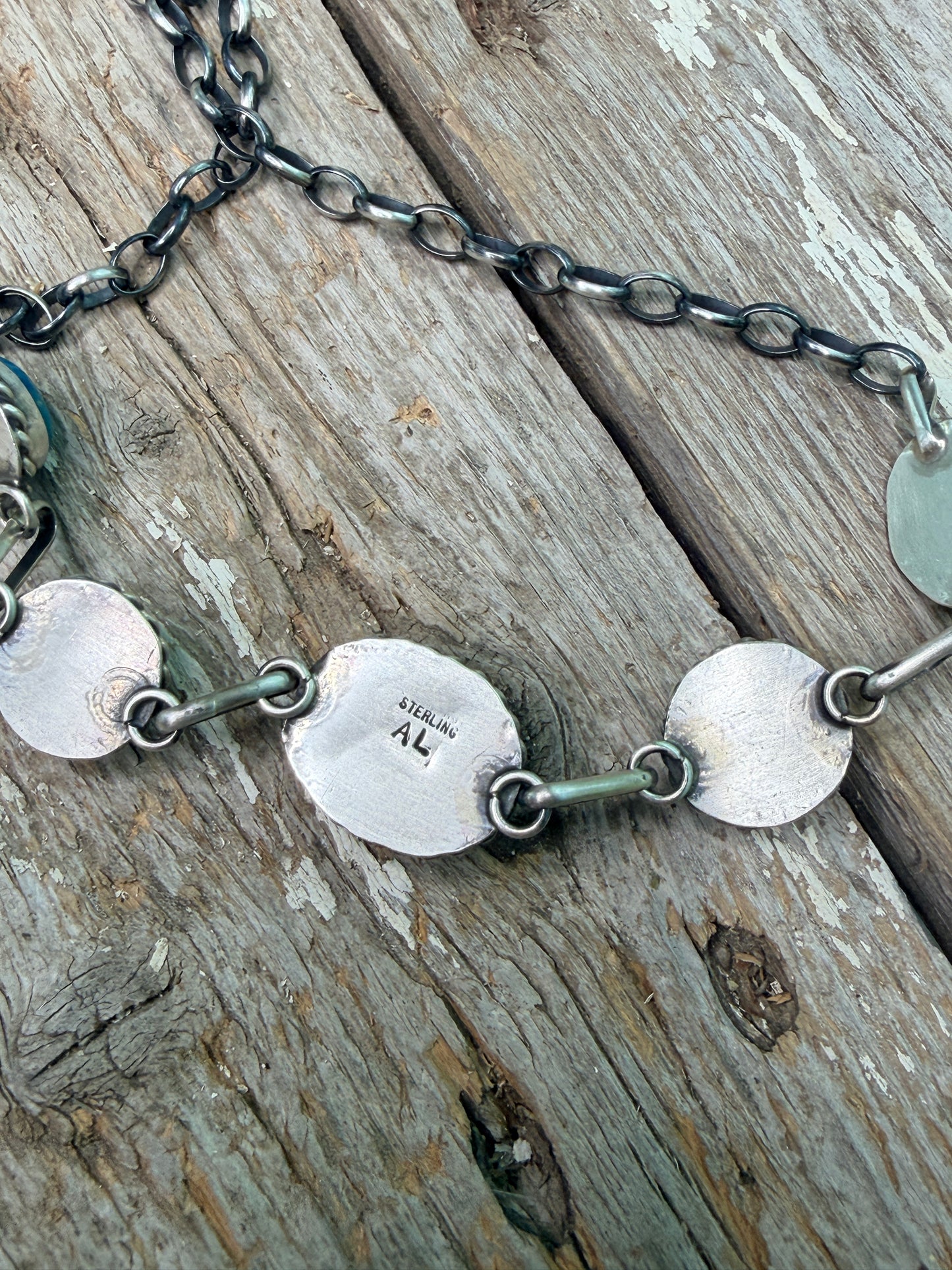 Native Made Augustine Largo 5 Stone Kingman Turquoise Choker