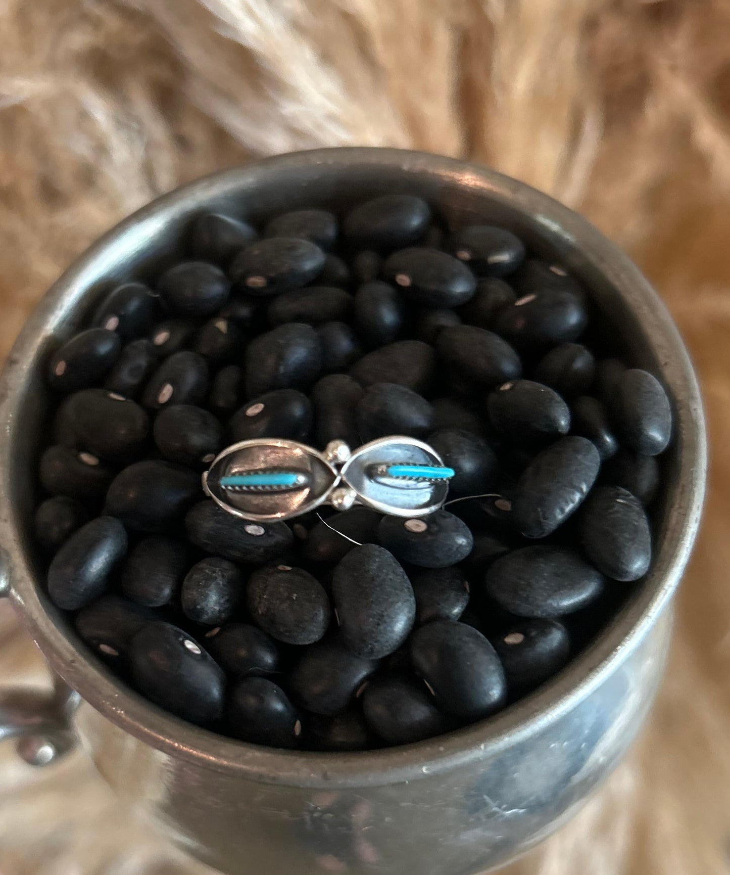 Vintage Zuni Ring by Fernando Othole size 5.5