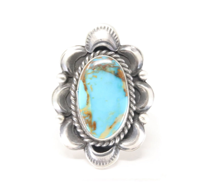 Adjustable Kingman Turquoise Ring