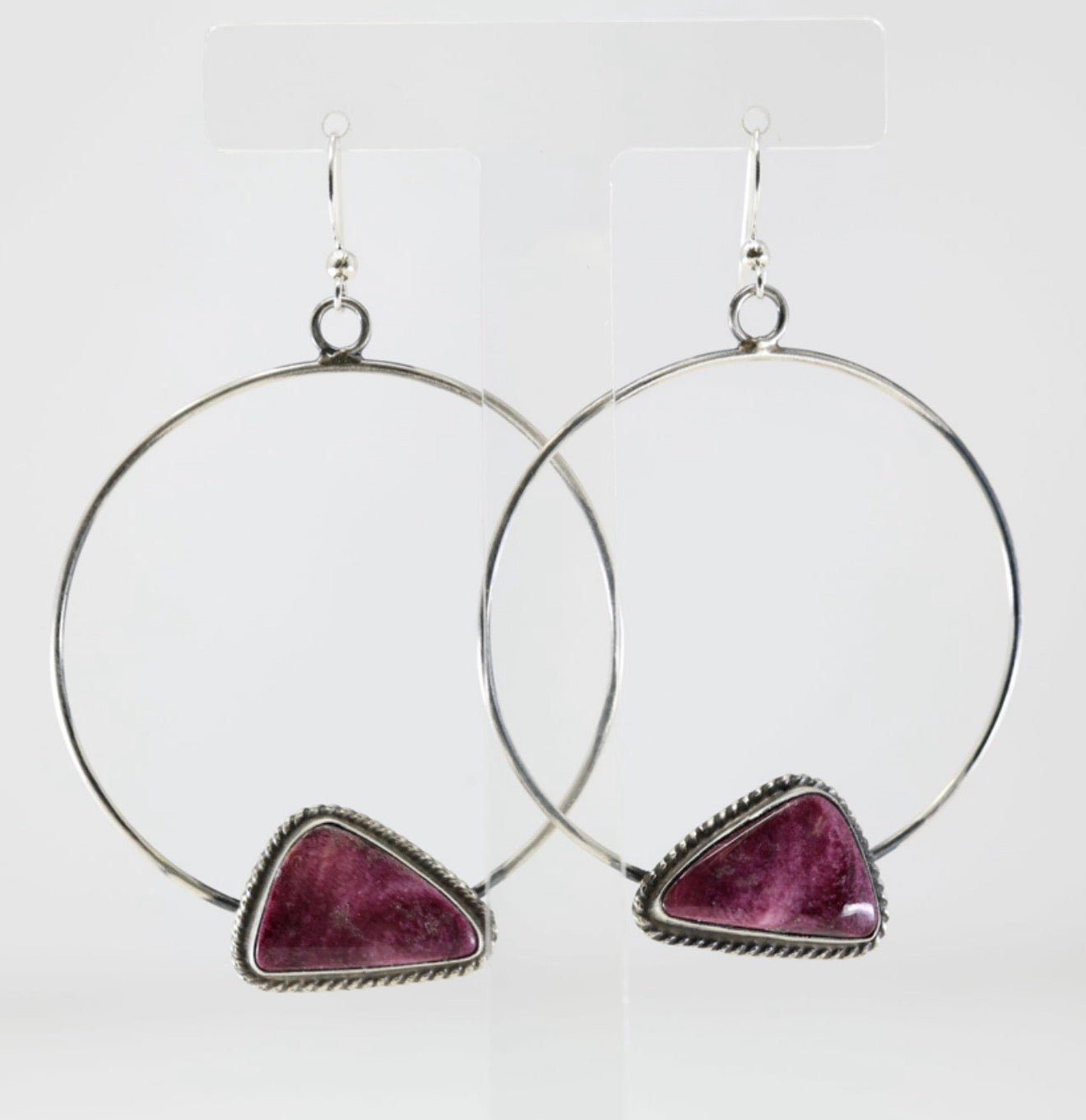 Purple Spiny Hoops by Elouise Kee