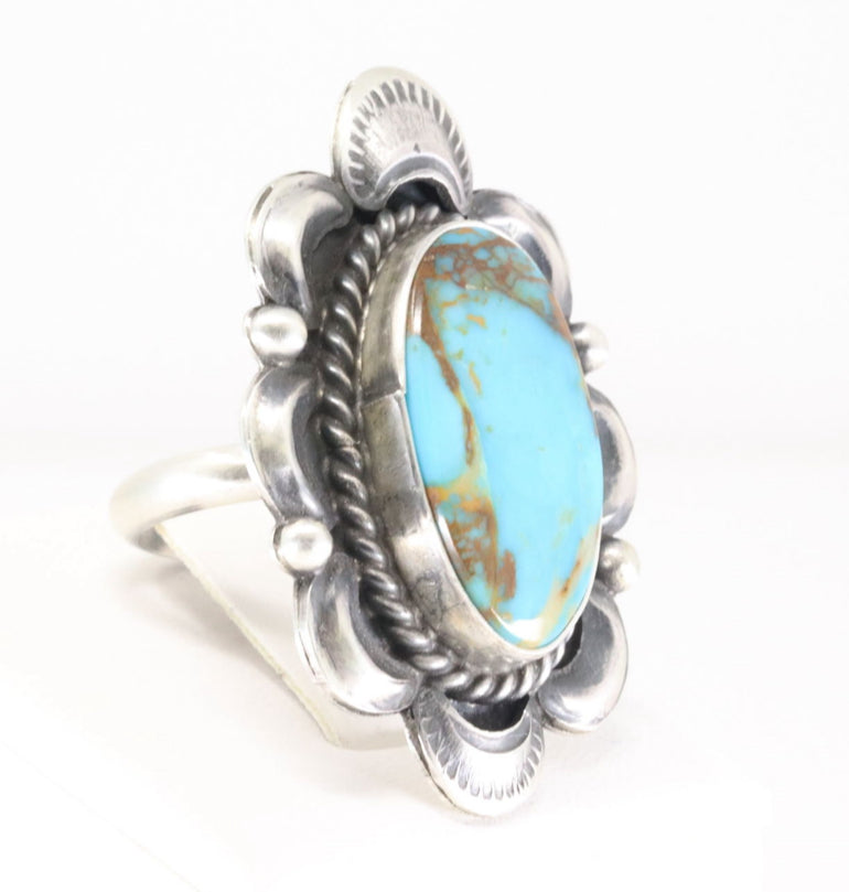 Adjustable Kingman Turquoise Ring