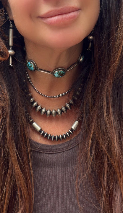 Stunning 14mm Saucer 18” Sterling Silver Necklace. Personal favorite!