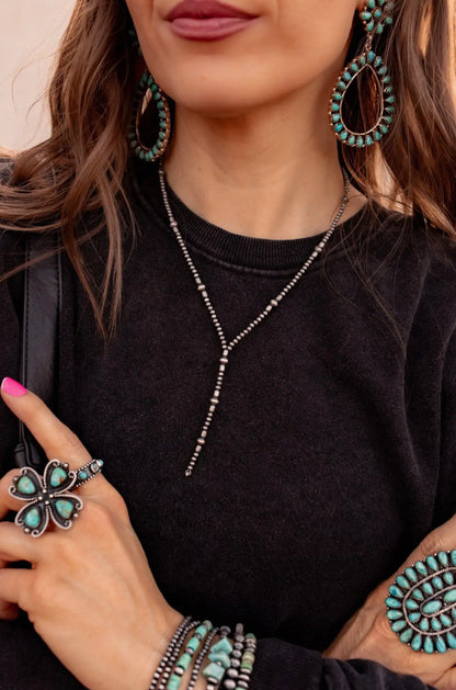 Sterling Silver Lariat Necklace