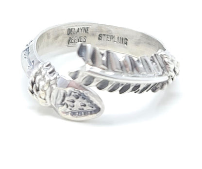 Delayne Reeves Adjustable Sterling Silver Triangle Wire Arrow Ring