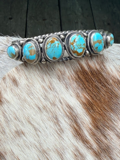 Authentic Native 6 Royston Stone Cuff by Bob Becenti