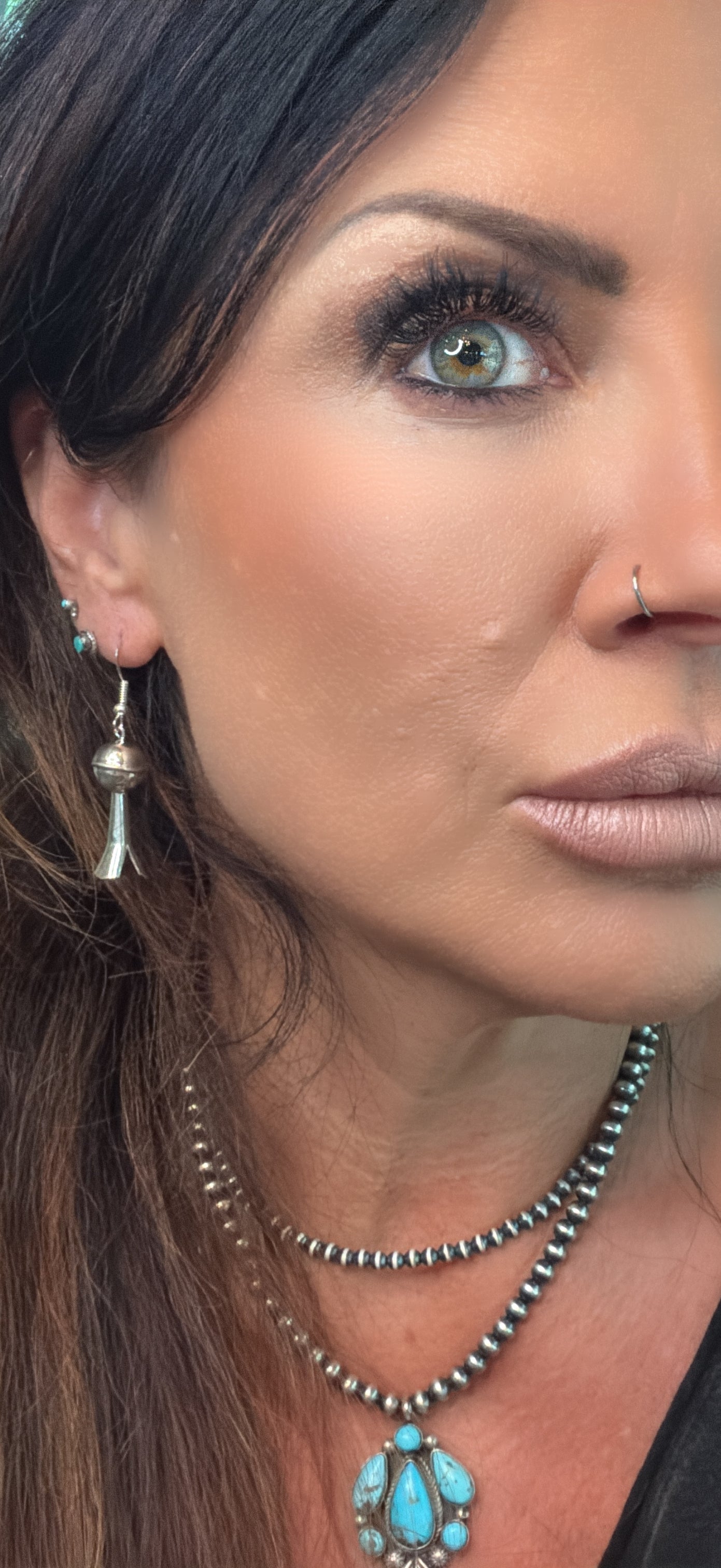 HANDCRAFTED STERLING SILVER BLOSSOM DANGLE EARRINGS